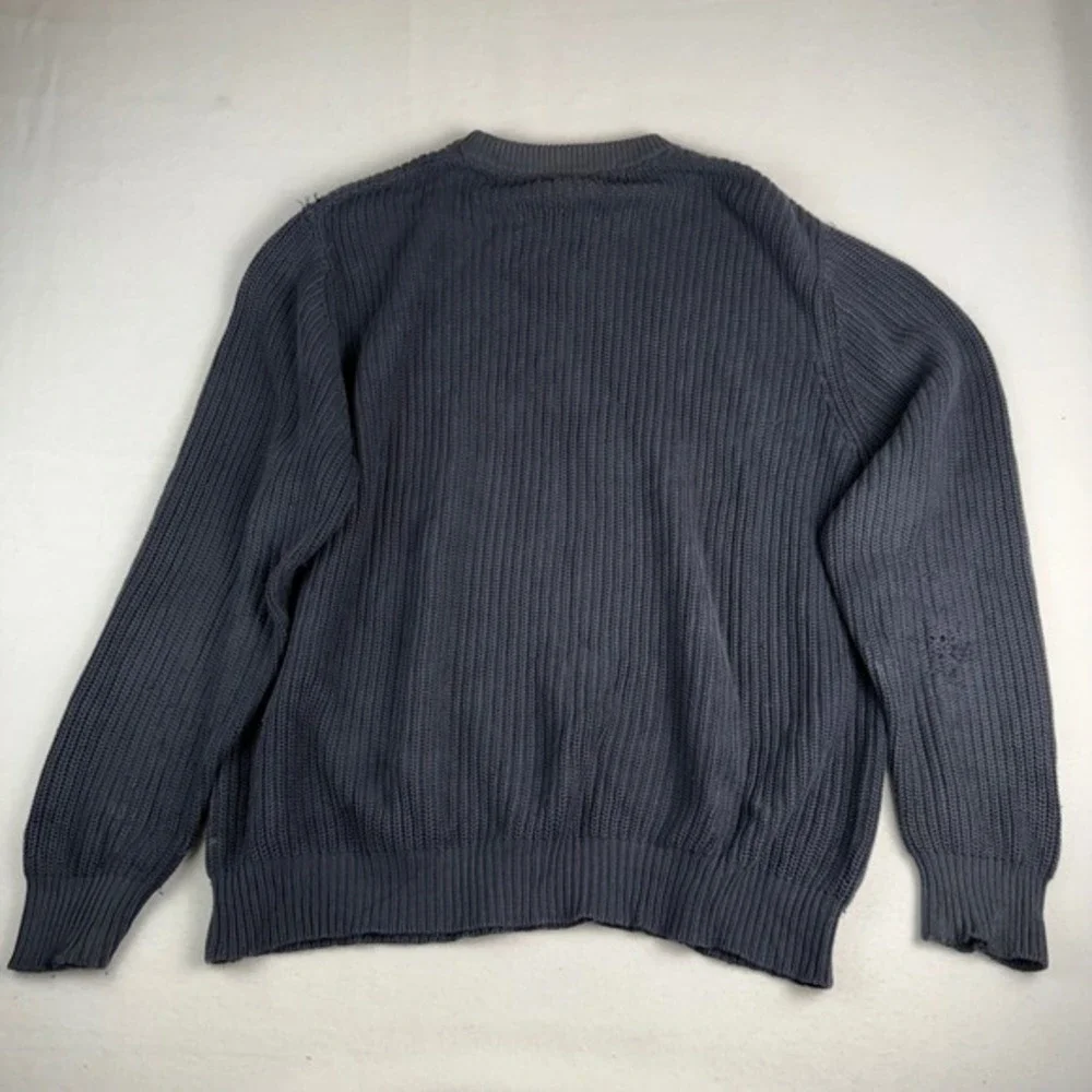 LL Bean Men's Cotton Crewneck‎ Pullover Sweater Dark Gray XL Regular